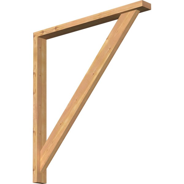 Ekena Millwork Traditional Craftsman Smooth Bracket w/ Offset Brace, Western Red Cedar, 3 1/2"W x 36"D x 40"H BKT0402X36X40TRA04SWR - main
